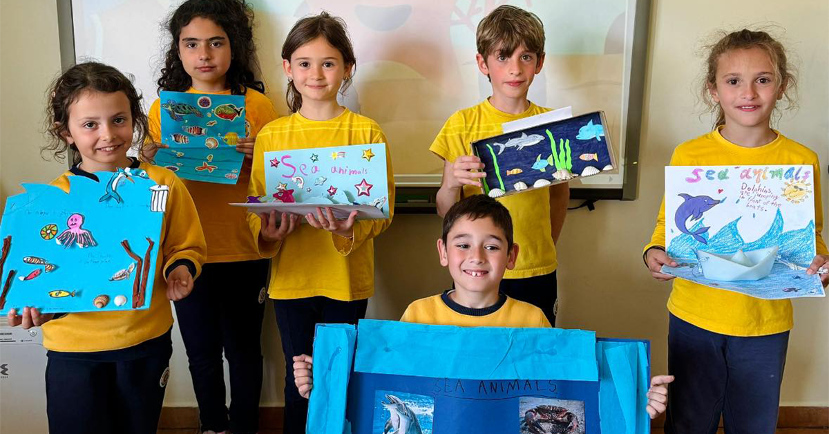 OCEAN ANIMALS: STUDENT CREATIONS IN HOME PROJECT 