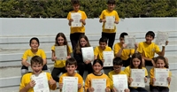 OUR STUDENTS RECEIVE THEIR CAMBRIDGE ENGLISH YOUNG LEARNERS CERTIFICATIONS