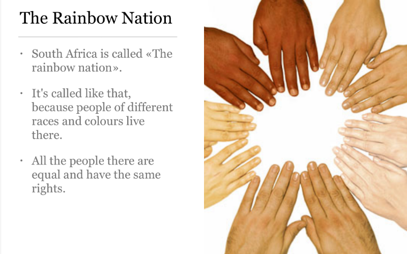 SOUTH AFRICA - A RAINBOW NATION